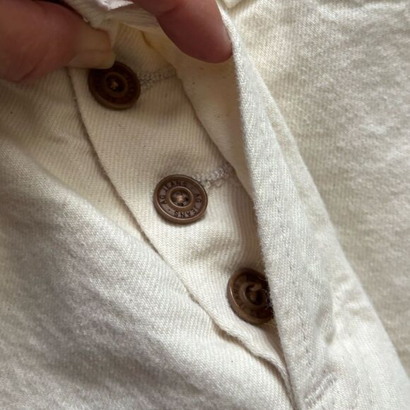 AG Adriano Goldschmied Jeans The Jean of Tomorrow Cream Size 29 Missing Button - Picture 6 of 9